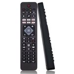 Universal Remote Control for Philips TV Remote Control Compatible for All Philips Smart TV, LED, LCD, HDTV, 3D, Philips Smart TV Remote Control with Netflix, YouTube