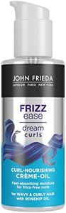John Frieda Frizz Ease Dream Curls Curl Nourishing Crème Oil 100ml, Styling Cream for Curly and Wavy Hair, Curl Defining Cream