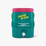 Igloo Special Edition Retro 2 Gallon Barrel of Fun Insulated Jug, Jade