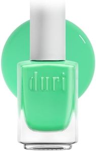 duri Nail Polish, 102S Summer Rain, Pastel Mint Shade, Semi Matte Finish, Full Coverage, Quick Drying, 0.45 Fl Oz