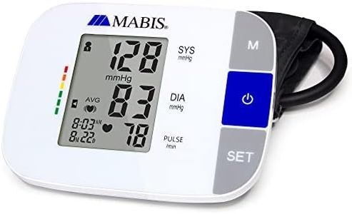 MABIS Universal Talking Blood Pressure Monitor, Upper Arm, Irregular Heartbeat Detection, 396-Reading Memory Storage for 4 User Profiles, FSA & HSA Eligible