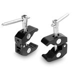 SMALLRIG Super Clamp(2 Pack) Magic Arm Clamp for DJI Ronin, Camera Monitor, LED Light-2058