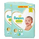 Pampers Baby Diaper Size 3 Nappy Premium Protection Giant Jumbo Pack 2 Nappies Designed Especially for Your Babys Delicate Skin …