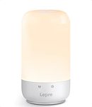 Lepro Bedside Lamp, RGB Table Lamp for Bedroom Nightstand Lamps, Dimmable LED Night Light with Timer Function, 350lm Color Changing Table Light