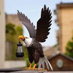 Acgarten Garden Outdoor Metal Art Decoration: Sculptures and Statues Yard Patio Garden Ornaments - Housewarming Gifts for Women/Mom/Grandma/Daughter [Bald Eagle]