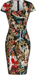 Womens Dress Retro 50s 60s Printed 