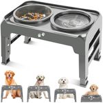 Elevated Dog Bowls, 2-in-1 Dog Feed