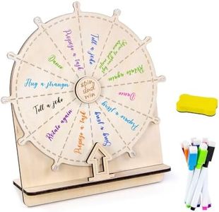 Wedding Game Spinning Wheel – Erasable Tabletop Prize Wheel with Stand, Spin The Wheel Game for Engagement Party, School Events, Family Games, Baby Shower