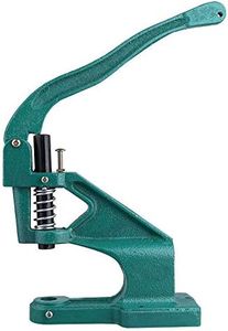 Hand Press Grommet Machine, Heavy Duty Industrial Grommet Eyelet Tool Kit Table Mount Rivet Press Hole Punch Tool with 3 Dies and 900 Grommets