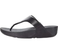 Fitflop Women's Lulu Toe Post - Leather Thong Sandals, Black Black 001, 8 UK