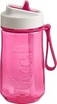 Trudeau Fuel Splash Leak-Resistant Sports Water Bottle with a Straw, Watermelon, 15oz