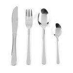 Salter BW06528 Bakewell Cutlery Set – 24 Piece, 18/0 Stainless Steel, Mirror Polish Flatware, 15-Year Guarantee, 6 Place Settings, Includes Forks, Knives, Dessert Spoons & Teaspoons, Dishwasher Safe