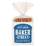 Baker Street Sliced White Bread 14 Slices 550g Pack of 1 Medium Sliced No Crust Toast Soft Loaf Long Life with Welari Thank You Card | (1pack) (550g)