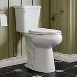 HOROW 19 Inch Tall Toilets, Extra High Toilets with Comfort Chair Height Seat, MAP 1000g, 1.28 GPF Single Flush Two-Piece Toilet, Elongated Bowl for Seniors, Pregnant, Disabled & Tall Person, White