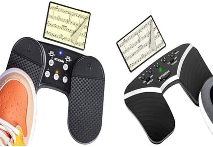 STRICH SPT-10 Rechargeable Music Page Turner Pedal for iPad, SPT-20 Wireless Page Turner Pedal, 5 Modes, Portable & Anti-slip, Footswitch Page Turner