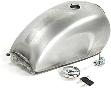 SLMOTO Motorcycle Gas Tank Motorcycle Unpainted Universal 9L/2.4 Gallon Gas Fuel Tank Fit For Honda Custom Cafe Racer Scrambler