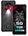 Ulefone Armor X31 Pro 5G Rugged Phone, MTK Dimensity 6300 5G, 16GB+256GB, Android 14, 6.56” 120Hz, 64MP Main Cam., 25MP Night Vision Cam., 6050mAh, Google Lens, NFC Unlocked Smartphone - Black