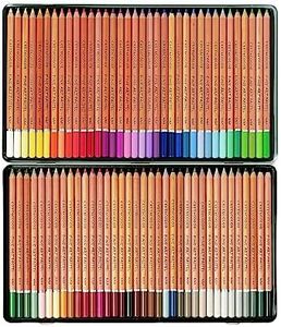 CRETACOLOR Fine Art Pastel Pencils, Tin 72 Assorted Colours 72 STK Multi-Coloured 15-47-072