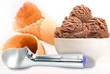 Zeroll 1012 Original Ice Cream Easy Scoop with Unique Liquid Filled Heat Conductive Handle Simple One Piece Aluminum Design Easy Release 24 Scoops per Gallon Made in USA, 3-Ounce, Silver