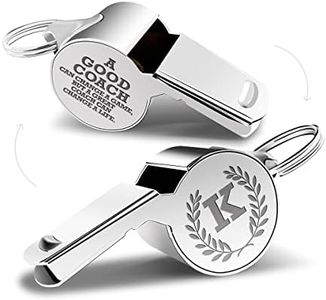 fkovcdy Letters Coach Gifts, Whistle for Coaches, Whistle Emergency, Thank You Coach Gifts, Coaches Whistle with Lanyard Coach Gift for Men Women Teachers Referees Sports Coach Outdoor,Letter K