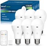 CordlessGlow A19 Rechargeable Light Bulbs with Remote, 3 Color Temperatures + Dimmable Battery Operated Light Bulb, up to 24 Hours