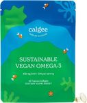 Calgee Vegan Omega 3-450mg DHA & EPA Fatty Acids - Sustainable Algae Oil - Plant-Based Fish Oil Alternative - Carrageenan-Free Softgels (60 Ct)