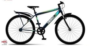 Hero Cycles Next Ibc 26 Inch Tire Single Speed Unisex Road Bike Cycle - 18" Frame, Ideal For 12+ Years. (Black Blue), Rigid