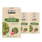 Explore Cuisine Organic Edamame Spaghetti: Gluten Free Pasta High in Protein and Fibre, Perfect for Vegan, Low Carb and Keto Diets (6 x 200g)