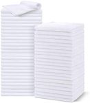 UNIMADE Salon Towels 48 Pack, Super Soft Microfiber Hand Towel, Highly Absorbent Hair-Drying Cloth for Gym, Bath, Spa Use and Home Beauty Care - White (16x29 inch)