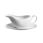 Price & Kensington Simplicity Gravy Boat and Saucer 230 ml White Porcelain