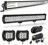 OEDRO LED Light Bar Curved 50 Inch 1483W & 20 Inch 300W LED Work Light + Wiring Harness for Off Road Lights Led Fog Light Truck Light Boat Lighting Fit for UTV ATV Pickup Jeep Truck SUV