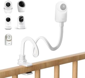 Jartoo Lengthened Baby Monitor Mount Compatible with HelloBaby HB65/HB40/HB6560/HB6339/HB6550 Pro, Infant Optics, Momcozy, Nanit,VAVA, Universal Baby Camera Clip Mount Without Tools or Wall Damage