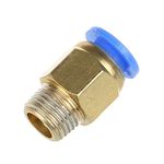 TESSERACT PC4-01 Pneumatic Connectors for 1.75mm Filament with Gasket for 2mm x 4mm PTFE Tube Quick Coupler I Precision Quality J-Head Fittings Hotend Fit (Quantity: 4 x PC4-01 Pneumatic Connectors)