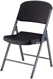 Lifetime 80187 Commercial Grade Folding Chair, 4 Pack, Black