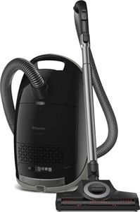 Miele Guard M1 Cat & Dog Bagged Canister Vacuum Cleaner with Odour-Reducing Active AirClean Filter, TurboTeQ Floorhead, AllTeQ Universal Floorhead and LED Icons, Obsidian Black – 41VZE033CDN