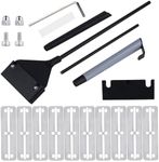 PEUTIER 22pcs Aquarium Algae Scraper Set, 24.4 inch Extendable Handle Aquarium Scraper with 10 Blades 2 in 1 Fish Tank Remover Scraper Fish Tank Cleaner Aquarium Accessories Glass Cleaning Tools Kit