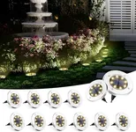 SOLPEX Solar Ground Lights, 12 Pack