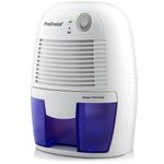 Pro Breeze Electric Small Dehumidifier 215 sq ft (1200 cubic feet) Coverage for High Humidity Home Office Basement, Compact and Portable with Auto Shut Off