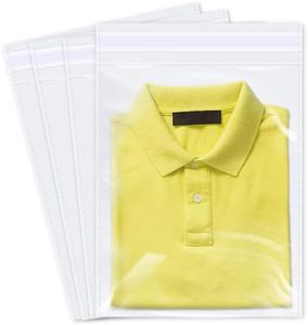 iMailer - 1000 Pcs - 10" x 13" Clear Plastic Cellophane Bags - Resealable Self Sealing Cello Poly Bags for Prints, Photos, Documents, Clothing, T-Shirt