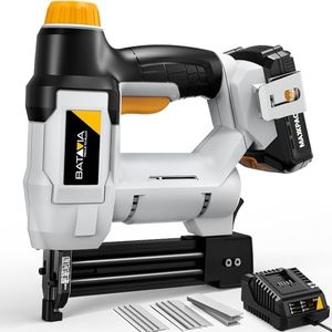 Nail Gun - BATAVIA 20V 18GA Nail Gun Cordless with Battery, 2 in 1 Brad Nailer/Electric Stapler with 2.0Ah Battery and Charger, 800 Nails and 200 Staples Included