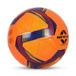 Nivia Rabona Pro Football, 32 Panel, Glossy TPU Stitched, Suitable for Soft & Dry Groun, Hard Ground with Grass & Artificial Turf, International Match Ball Size- 5