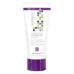 Andalou Naturals Lavender Thyme Shower Gel - Refreshing and Ultra-Hydrating Shower Gel, Luxurious Blend of Rosehip, Argan Oils, and Coconut Water, 251 mL.