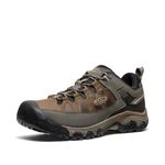 KEEN Men's Targhee 3 Waterproof Hiking Shoe, Bungee Cord/Black, 17 Wide