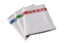 Quick Cleaning Supplies Pack of 10 Cotton Glass Cloth Alternative Colour Coded Tea Towel