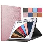 DuraSafe Cases for iPad PRO 10.5 Air 3 [ PRO 10.5 Inch Air 3rd Gen ] A1701 A1709 A1852 A2152 A2123 A2153 A2154 Tree Texture Folio Smart Cover with Protective Sleek & Classic Design - Rose Gold