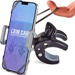 Metal Bike & Motorcycle Phone Mount - The Only Unbreakable Handlebar Holder for iPhone, Samsung or Any Other Smartphone | +100 to Safeness & Comfort