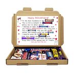 Personalised Anniversary POEM cute Chocolate poem Gift - for Him Her Chocolate Selection Gift Box hamper unique treats (Husband)