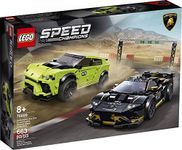 LEGO Speed Champions Lamborghini Urus ST-X and Lamborghini Huracán Super Trofeo EVO 76899 Building Kit, New 2020 (659 Pieces)