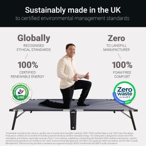 JAY-BE Compact Folding Bed with e-Fibre Mattress – Small Double
