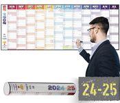 Academic Year Wall Planner 2024-2025 with Extra Wide Size (120 x 42 cm) | Mid Year 24/25 Wall-Planner Runs Aug ’24 to Jul ’25 | Excellent for office, home and school. | Non Laminated, ROLLED DELIVERY.